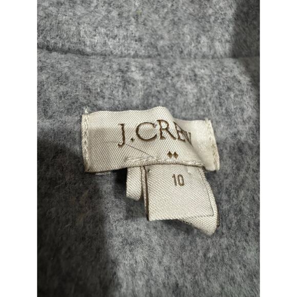 J.Crew Double breasted Gray Wool Blend Peacoat with Gold Buttons Size 4 - Picture 6 of 7